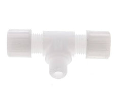 8x6mm & G3/8'' PVDF T-Shape Tee Compression Fitting with Male Threads 10 bar