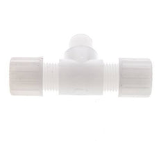 10x8mm & G1/4'' PVDF T-Shape Tee Compression Fitting with Male Threads 10 bar