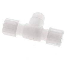 10x8mm & G3/8'' PVDF T-Shape Tee Compression Fitting with Male Threads 10 bar