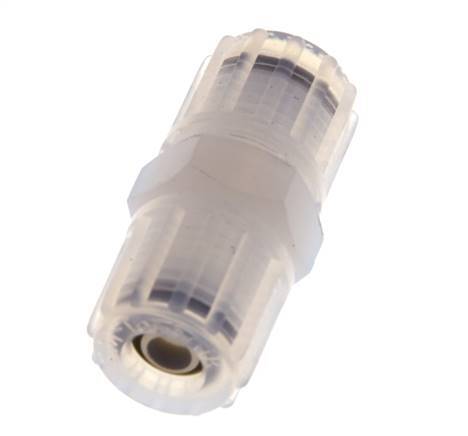 Racor de compresión recto 8x6 mm y PFA con rosca hembra 10 bar