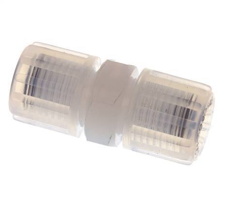 Racor de compresión recto 8x6 mm y PFA con rosca hembra 10 bar