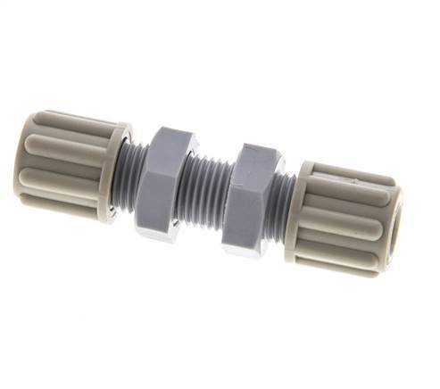 Racor de compresión recto de 6x4mm PA Pasamuros 10 bar [2 Piezas]