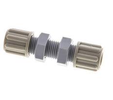 Racor de compresión recto de 6x4mm PA Pasamuros 10 bar [2 Piezas]