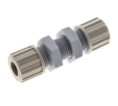 10x8mm PA Straight Compression Fitting Bulkhead 10 bar [2 Pieces]