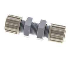 10x8mm PA Straight Compression Fitting Bulkhead 10 bar [2 Pieces]