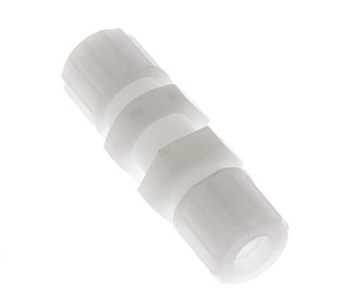 10x8mm PVDF Straight Compression Fitting Bulkhead 10 bar