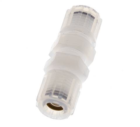 8x6mm & PFA Straight Compression Fitting Bulkhead 10 bar