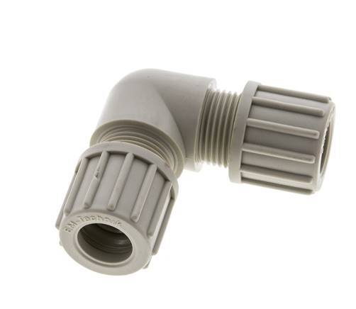 14x12mm PP Elbow Compression Fitting 10 bar