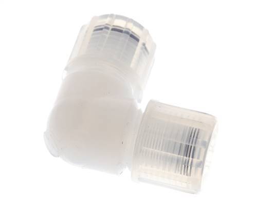 Racor de compresión codo 10x8mm y PFA con rosca hembra 10 bar