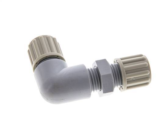 Accesorio de compresión 8x6mm PA Bulkhead 10 bar [2 Piezas]