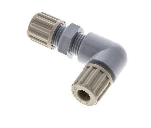 Accesorio de compresión 8x6mm PA Bulkhead 10 bar [2 Piezas]