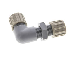 10x8mm PA Codo Compresión Racor Pasamuros 10 bar