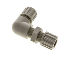 12x10mm PP Codo Compresión Racor Pasamuros 10 bar