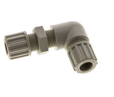 12x10mm PP Codo Compresión Racor Pasamuros 10 bar