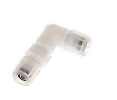 Racor de compresión codo 6x4mm y PFA con rosca hembra Pasamuros 10 bar