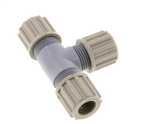 12x9mm PA T-Shape Tee Compression Fitting 10 bar