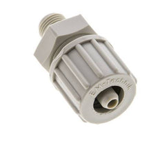 10x4mm & G1/8'' PP Straight Compression Fitting with Male Threads 10 bar PVC and PA