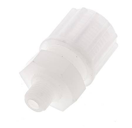 12x6mm & G1/8'' PVDF Straight Compression Fitting with Male Threads 10 bar PVC and PA