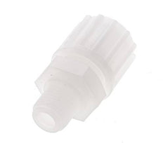 12x6mm & G1/4'' PVDF Straight Compression Fitting with Male Threads 10 bar PVC and PA