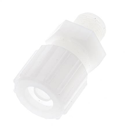 15x9mm & G3/8'' PVDF Straight Compression Fitting with Male Threads 10 bar PVC and PA