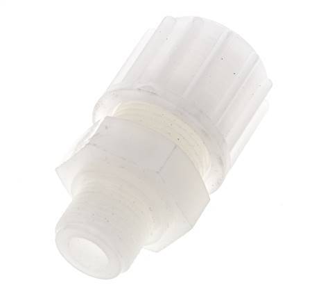 12x6mm & G1/2'' PVDF Straight Compression Fitting with Male Threads 10 bar PVC and PA