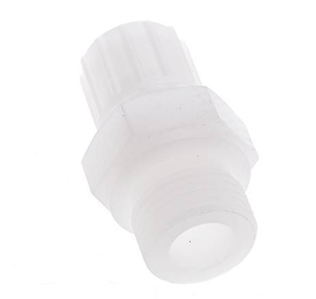 12x6mm & G1/2'' PVDF Straight Compression Fitting with Male Threads 10 bar PVC and PA