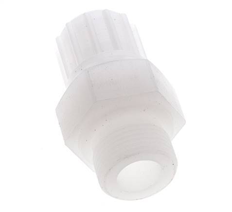 16x10mm & G3/4'' PVDF Straight Compression Fitting with Male Threads 10 bar PVC and PA