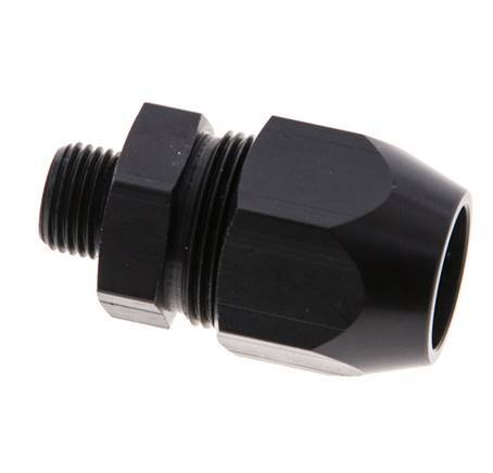 12x6mm & G1/8'' Aluminum Straight Compression Fitting with Male Threads 10 bar PVC and PA [2 Pieces]