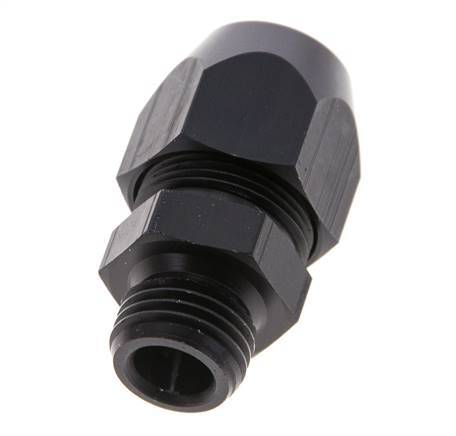 12x6mm & G1/4'' Aluminum Straight Compression Fitting with Male Threads 10 bar PVC and PA [2 Pieces]