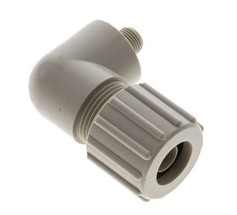 15x9mm & G1/8'' PP Elbow Compression Fitting with Male Threads 10 bar PVC and PA