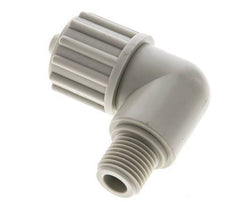 12x6mm & G1/4'' PP Elbow Compression Fitting with Male Threads 10 bar PVC and PA