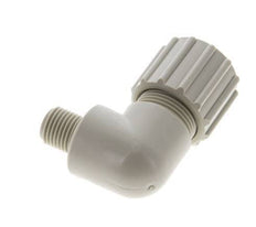 15x9mm & G1/4'' PP Elbow Compression Fitting with Male Threads 10 bar PVC and PA