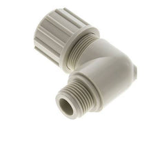 20x13mm & G1/2'' PP Elbow Compression Fitting with Male Threads 10 bar PVC and PA