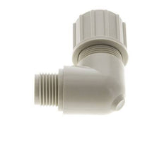 20x13mm & G1/2'' PP Elbow Compression Fitting with Male Threads 10 bar PVC and PA