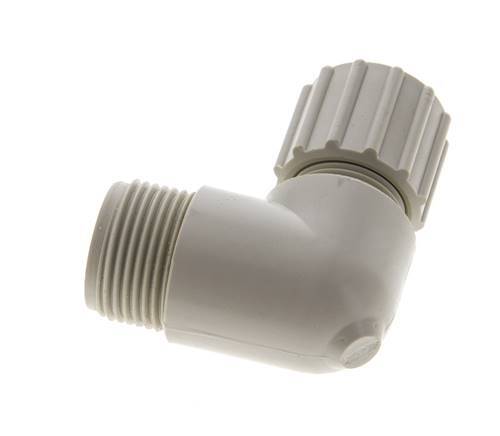 15x9mm & G3/4'' PP Elbow Compression Fitting with Male Threads 10 bar PVC and PA