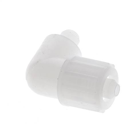 12x6mm & G1/8'' PVDF Elbow Compression Fitting with Male Threads 10 bar PVC and PA