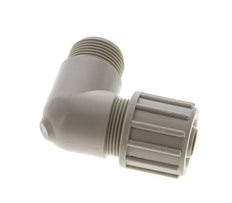 16x10mm & G1/4'' PVDF Elbow Compression Fitting with Male Threads 10 bar PVC and PA