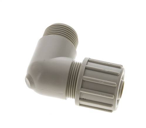 15x9mm & G3/8'' PVDF Elbow Compression Fitting with Male Threads 10 bar PVC and PA
