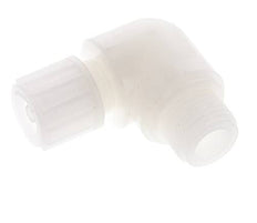 12x6mm & G1/2'' PVDF Elbow Compression Fitting with Male Threads 10 bar PVC and PA