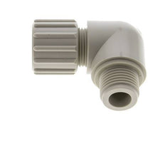 12x6mm & G1/2'' PVDF Elbow Compression Fitting with Male Threads 10 bar PVC and PA