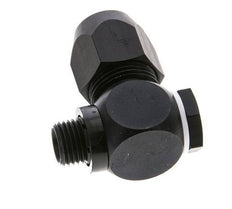 14x8mm & G1/4'' Aluminum Elbow Compression Fitting with Male Threads 10 bar PVC and PA