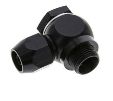 12x6mm & G3/8'' Aluminum Elbow Compression Fitting with Male Threads 10 bar PVC and PA