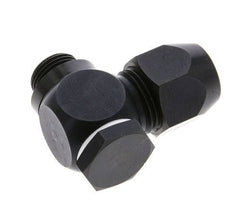 15x9mm & G3/8'' Aluminum Elbow Compression Fitting with Male Threads 10 bar PVC and PA