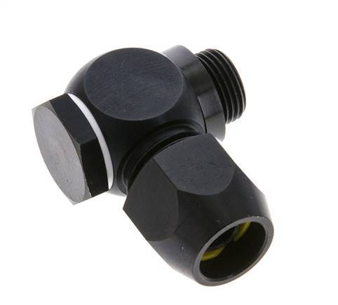 15x9mm & G3/8'' Aluminum Elbow Compression Fitting with Male Threads 10 bar PVC and PA