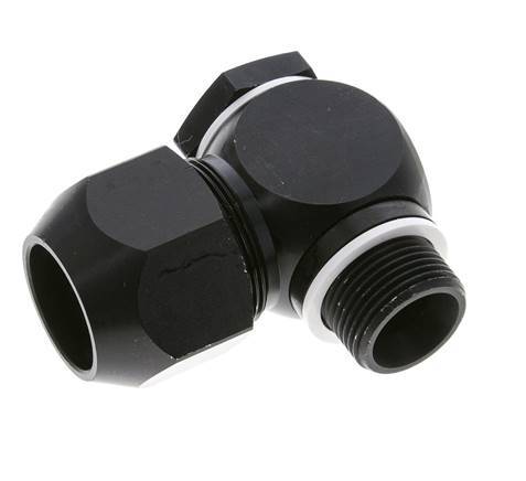 26x19mm & G3/4'' Aluminum Elbow Compression Fitting with Male Threads 10 bar PVC and PA