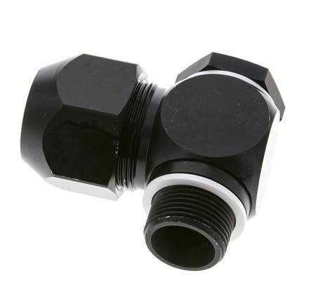 26x19mm & G3/4'' Aluminum Elbow Compression Fitting with Male Threads 10 bar PVC and PA