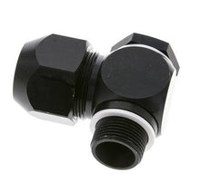 26x19mm & G3/4'' Aluminum Elbow Compression Fitting with Male Threads 10 bar PVC and PA