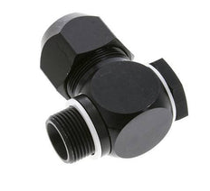 26x19mm & G3/4'' Aluminum Elbow Compression Fitting with Male Threads 10 bar PVC and PA