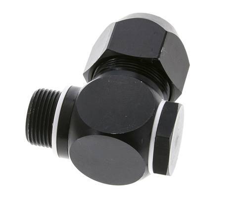 26x19mm & G3/4'' Aluminum Elbow Compression Fitting with Male Threads 10 bar PVC and PA
