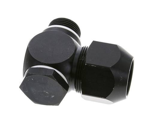 26x19mm & G3/4'' Aluminum Elbow Compression Fitting with Male Threads 10 bar PVC and PA